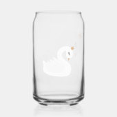 De Gekroonde Zwaan Blikvorm Glas (Voorkant)