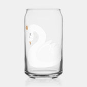 De Gekroonde Zwaan Blikvorm Glas (Achterkant)