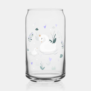 De Gekroonde Zwaan Blikvorm Glas