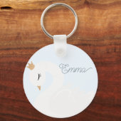 De Gekroonde Zwaan Sleutelhanger (Voorkant)