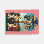 De gekruisigde Christus met de Maagd Maria Fleece Deken (Voorkant (Horizontaal))