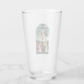 De gekruisigde Christus met de Maagd Maria Glas (Achterkant)