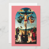 De gekruisigde Christus met de Maagd Maria Kaart (Voorkant / Achterkant)