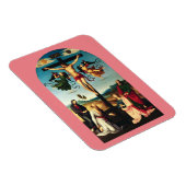 De gekruisigde Christus met de Maagd Maria Magneet (Rechterzijde)