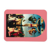 De gekruisigde Christus met de Maagd Maria Magneet (Horizontaal)