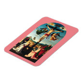 De gekruisigde Christus met de Maagd Maria Magneet (Linkerzijde)