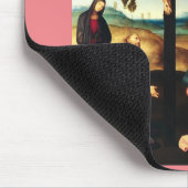 De gekruisigde Christus met de Maagd Maria Muismat (Hoek)