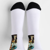 De gekruisigde Christus met de Maagd Maria Sokken (Top)