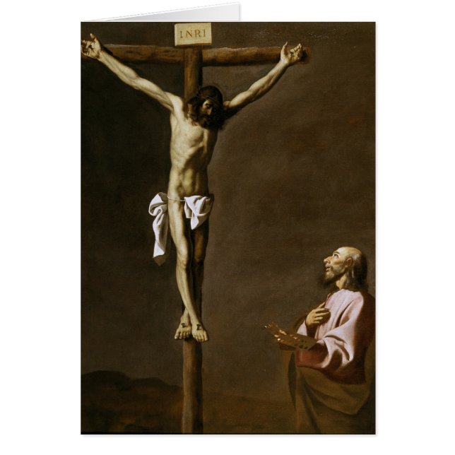 De gekruiste Christus met een schilder (Voorkant)