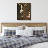 De gekruiste Christus met een schilder Canvas Afdruk (Insitu (Slaapkamer))