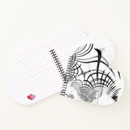 De gekruiste grijze lijnen herinneren ons aan teke notitieboek