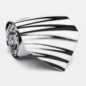De gekruiste grijze lijnen herinneren ons aan teke stropdas (Opgerold)
