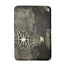 De gekruiste khaki lijnen die in golf worden herha badmat