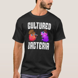 De gekweekte bacteriën levende organisme biologie t-shirt