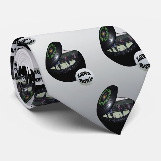 de gekweekte Bowlers in een grasruimte, Stropdas (Opgerold)