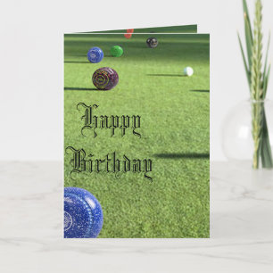 De gekweekte Bowls Happy Birthday, Kaart
