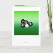 De gekweekte Bowls Theme Fathers Birthday, Kaart (Achterkant)