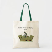 De gekweekte Bowls voegen een naam toe hier Ontwer Tote Bag (Voorkant)