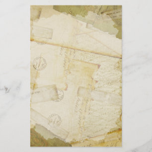 De gelaagde Oude Kantoorbehoeften van Brieven Briefpapier