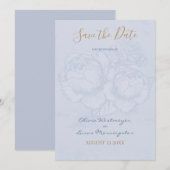 De gelaste Blauwe Waterverf van het Roos bewaart d Kaart (Voorkant / Achterkant)