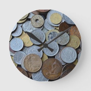 De geldklok ronde klok