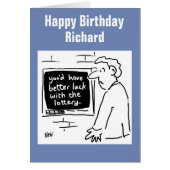 De geldmachine zegt "Probeer de loterij" (Voorkant)