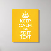 De gele achtergrond van het verkeer houdt kalm en  canvas afdruk (Voorkant)