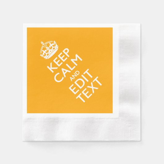De gele achtergrond van het verkeer houdt kalm en  servetten (Voorkant)