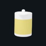 De gele achtergrond van pastaboter is klaar om aan theepot<br><div class="desc">Dit aangepaste stijlvolle product in een zachte pastelgeel kleurenachtergrond voor uzelf of als geschenk om bij alle gelegenheden een indruk te maken. Klik op de knop "Aanpassen!" om gereedschappen weer te geven om dit product aan te passen als u een teksteditor en een afbeelding-lader wilt gebruiken.</div>