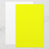 De gele achtergrondkleur van Lemon past dit aan! Briefpapier (Voorkant / Achterkant)