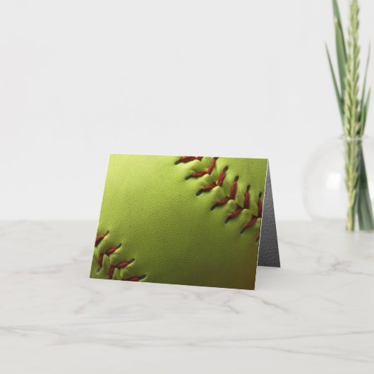 De gele Binnenkant van het Softball verdwijnt Kaart (Voorkant)