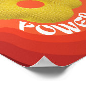 De gele bloem is ontworpen met een uniek breisel poster (Hoek)