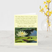 DE GELE BLOEM VAN LOTUS MET HET CITAAT VAN BOEDHA KAART (Gele Bloem)