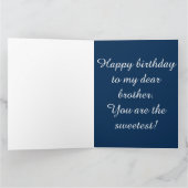 De gele BloemenVerjaardag van de Broer van Kaart (Binnen)