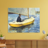 De Gele Boot, 1891 - Gustave Caillebotte Canvas Afdruk (Insitu (Woonkamer))