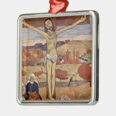 De gele Christus van Paul Gauguin, Vintage Fine Ar Metalen Ornament (Links)