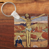 De gele Christus van Paul Gauguin, Vintage Fine Ar Sleutelhanger (Voorkant)