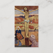 De Gele Christus van Paul Gauguin Visitekaartje (Achterkant)