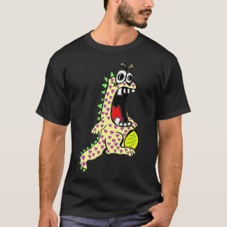 De gele dinosaurus van de liefde t-shirt
