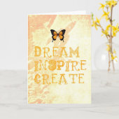 De gele Droom, inspireert, Creëer Kaart (Gele Bloem)