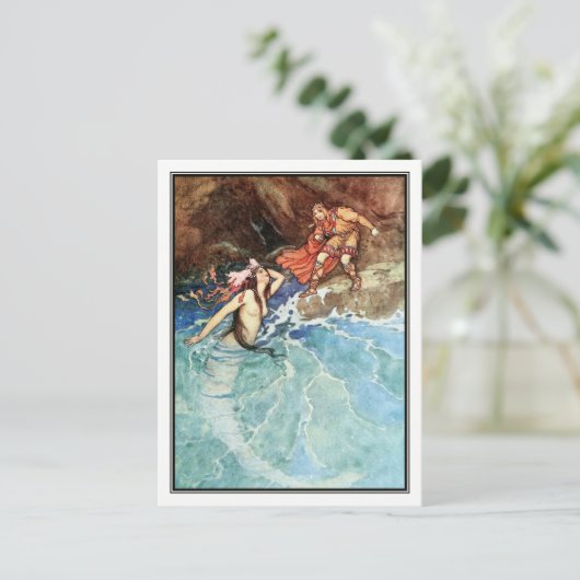 De Gele Dwarf van Warwick Goble Briefkaart (Staand voorkant)