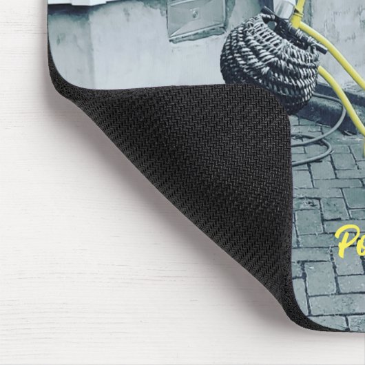 De gele fiets muismat (Hoek)