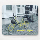 De gele fiets muismat (Voorkant)