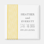 De Gele Grens van de Chevron sparen de Magnet van  (Voorkant)