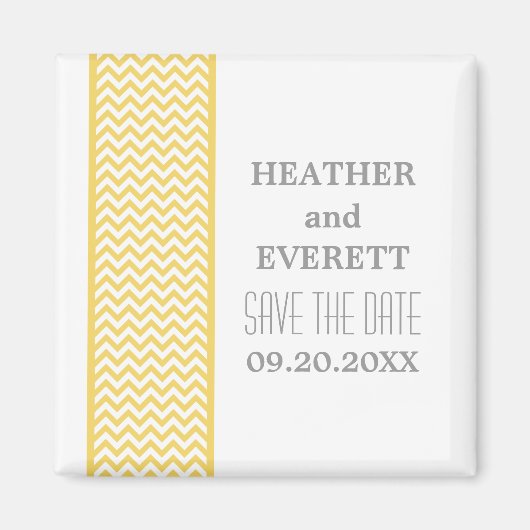 De Gele Grens van de Chevron sparen de Magnet van  (Voorkant)