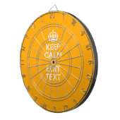 De gele hulpstof van het verkeer houdt kalm en Jou Dartbord (Voorkant Rechts)