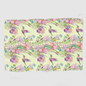 De Gele Hummingbird Garden Golf Towel Golfhanddoek (Horizontaal)