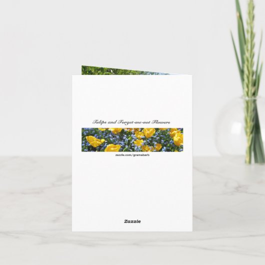 De gele Kaart van de Nota van Tulpen & van (Achterkant)