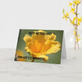 De gele Kaart van de Verjaardag Daylily (Gele Bloem)