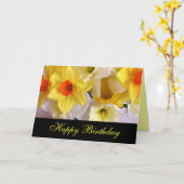 De gele Kaart van de Verjaardag van de Gele narcis (Gele Bloem)